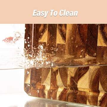 Premium Acacia Wood Cutting Board with Juice Groove