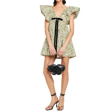 hibshaby Floral Mini Dress for Women - Comfortable & Cute