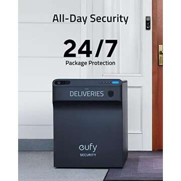 Eufy Security SmartDrop - 24/7 Package Protection, Delivery Drop Box with Built-in 1080P Camera, Epi...