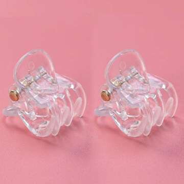 NUOBESTY 36 Pcs Mini Hair Claws Non Slip Hair Pins Clamps For Girls And Women