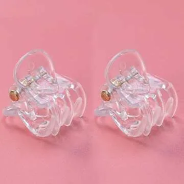 NUOBESTY 36 Pcs Mini Hair Claws Non Slip Hair Pins Clamps For Girls And Women