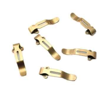 A Pair of Knife Handle Ultem Frag Scales Cover Clothes + Titanium Gold Screws Set + Clip + Thumb Studs Set Fit for Benchmade Bugout 535 Attachments Replacement