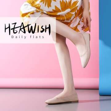 HEAWISH Women’s Black Flats Shoes Comfortable Suede Pointed Toe Slip On Casual Ballet Flats Dress ...