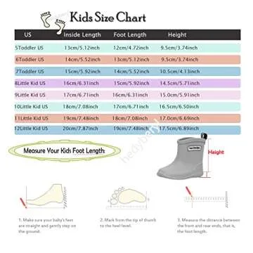 Hedyberyl Toddler Rain Boots - Lightweight & Waterproof