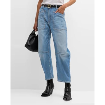 Trendy Kedera Women's Denim Barrel Jeans for Comfort