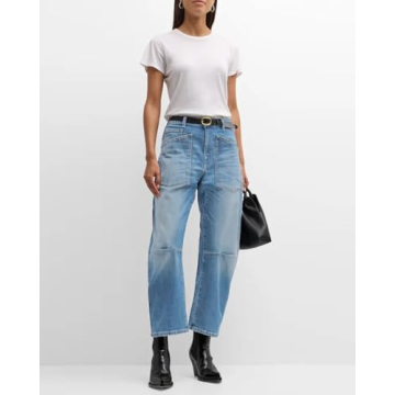 Trendy Kedera Women's Denim Barrel Jeans for Comfort