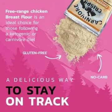 Carnivore Crisps Chicken Flour, Premium Chicken Breast flour for Cooking and Seasoning, Rich in Protein, Paleo & Keto Friendly, 6 oz