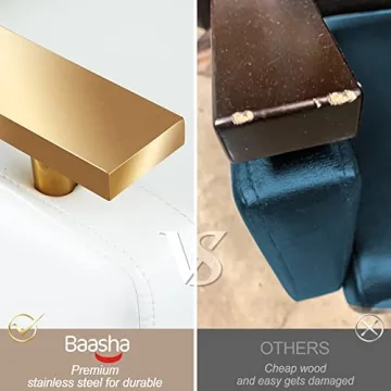 Baasha Gold & White Hydraulic Salon Chair with Stainless Steel Armrests