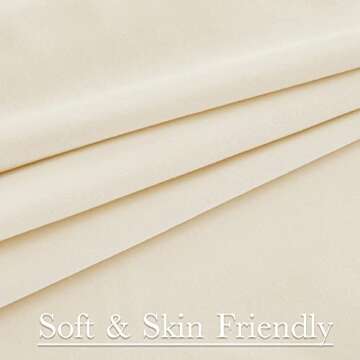 StangH Cream White Velvet Curtains - Back Tab Light Dimming Bedroom Curtains Luxury Privacy Protect Window Drapes for Living Room/Nursery Kids Room/Basement, W52 x L84 inches, 2 Panels