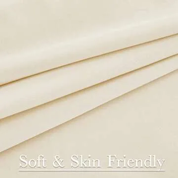 StangH Cream White Velvet Curtains - Back Tab Light Dimming Bedroom Curtains Luxury Privacy Protect Window Drapes for Living Room/Nursery Kids Room/Basement, W52 x L84 inches, 2 Panels