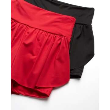 Sweet Hearts Girls Active Skort - Flowy Butterfly Shorts