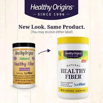 Healthy Origins Healthy Fiber - Clear Mixing Fiber Supplement