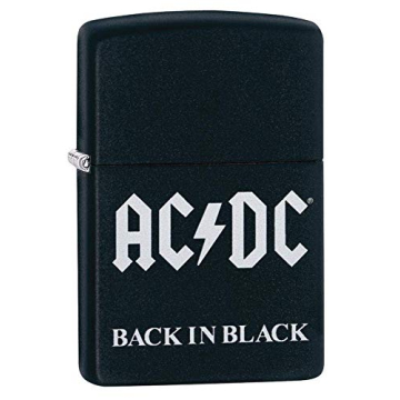 Zippo AC/DC Black Matte Lighter - Durable and Stylish