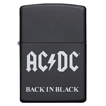 Zippo AC/DC Black Matte Lighter - Durable and Stylish