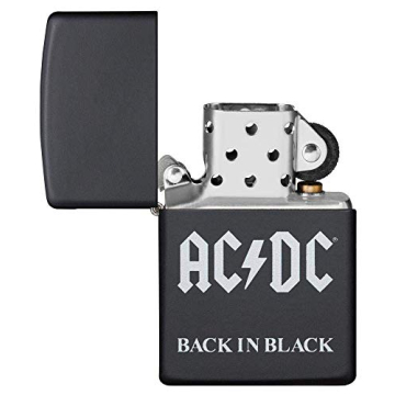 Zippo AC/DC Black Matte Lighter - Durable and Stylish