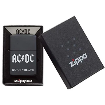 Zippo AC/DC Black Matte Lighter - Durable and Stylish