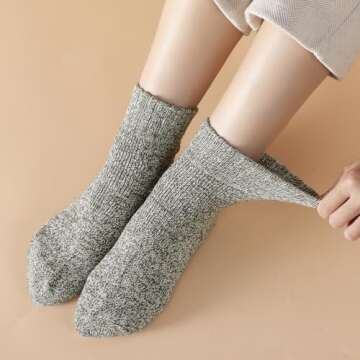 Tavaleu Wool Socks: Warm & Cozy Winter Socks for Women