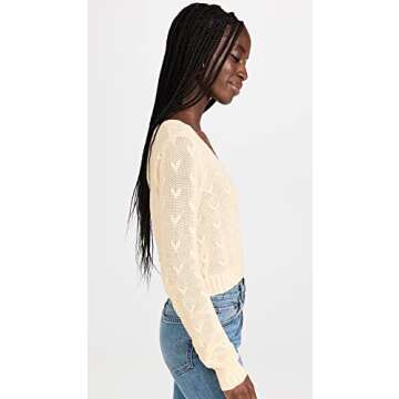 Chic LOVESHACKFANCY Venice Crop Cardigan for Women