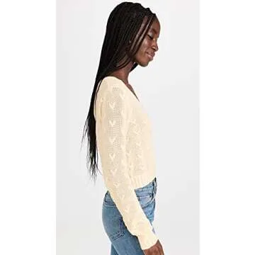 Chic LOVESHACKFANCY Venice Crop Cardigan for Women