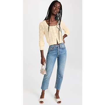 Chic LOVESHACKFANCY Venice Crop Cardigan for Women