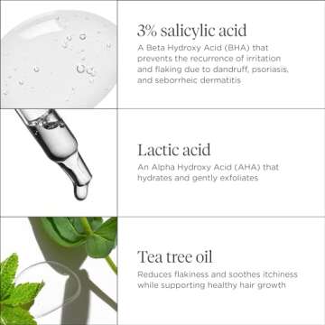 Briogeo Scalp Revival Megastrength Dandruff Shampoo, Charcoal + AHA/BHA with Salicylic Acid 3%, Anti-Dandruff Shampoo to Soothe a Dry, Flaky, Itchy Scalp, Vegan, Cruelty-Free, 8.4 fl oz