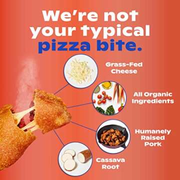 Snow Days Healthy Organic Sausage Pizza Bites