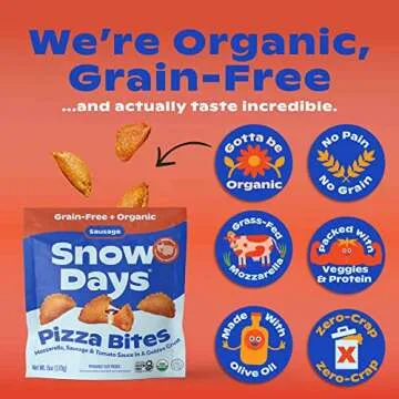 Snow Days Healthy Organic Sausage Pizza Bites