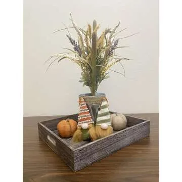 Admired By Nature 1 Piece 14 Stems Artificial Flowers Cattail Wheat Fall Mixed Bush Decorative Flower Arrangements Floral Cattails Plant for Wedding Home Office Cemetery Flowers for Grave, 4. Tuscany