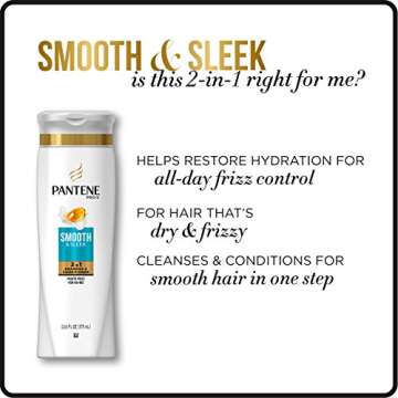 Pantene Smooth & Sleek 2 in 1 Shampoo & Conditioner