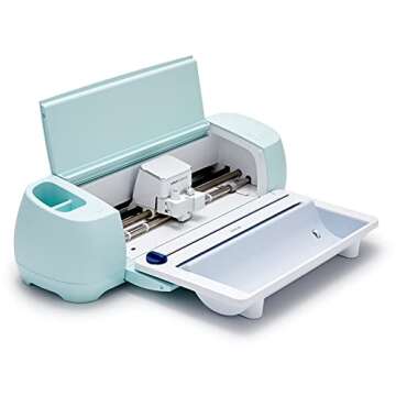 Cricut Explore 3 and Roll Holder Bundle | Easy Use of Matless Cricut Smart Materials with Built in Trimmer