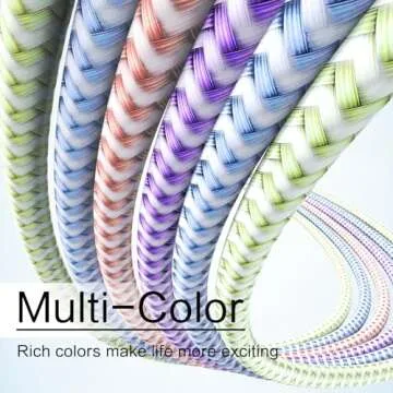 Pastel Colors MFi Certified iPhone Charger Cables 6-Pack