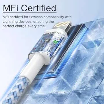 Pastel Colors MFi Certified iPhone Charger Cables 6-Pack