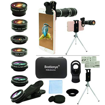 Bostionye 11-in-1 Mobile Camera Lens Kit for Best Shots