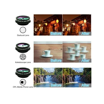 Bostionye 11-in-1 Mobile Camera Lens Kit for Best Shots