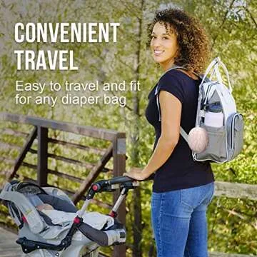 Smlpuame 3 Pack Silicone Pacifier Holder Cases - Stylish Storage