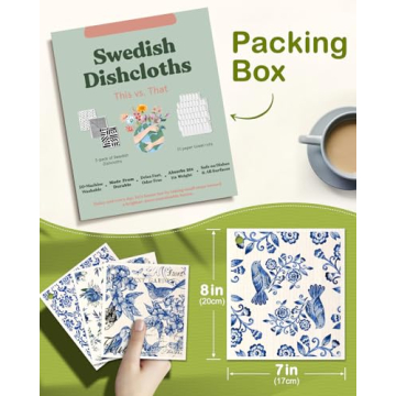 Stylish Swedish Dishcloths by Miss Adola - Eco-Friendly & Durable