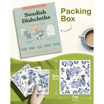 Stylish Swedish Dishcloths by Miss Adola - Eco-Friendly & Durable