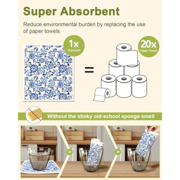 Stylish Swedish Dishcloths by Miss Adola - Eco-Friendly & Durable