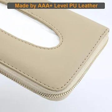 Stylish PU Leather Car Tissue Holder for Easy Access
