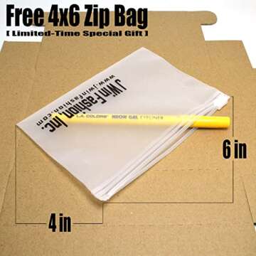 L.A. Colors 1 Neon Gel Eyeliner [ CP635 Flash White ] Long Wear n Intense Color Eye Liner Pencil + Free Zipper Bag