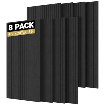 TONOR 8 Pack Large Acoustic Panels - Sound Absorption for Home & Office