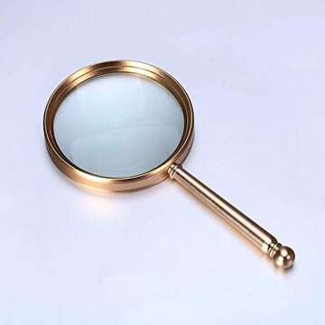 5X Handheld Magnifier - High Clarity, Perfect for All Ages
