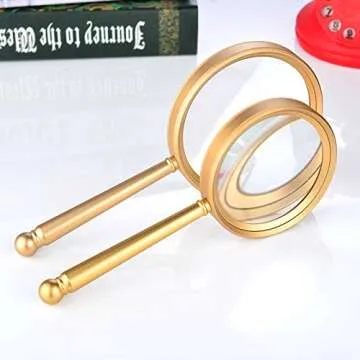 5X Handheld Magnifier - High Clarity, Perfect for All Ages