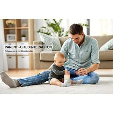 Socub Baby Stacking Toys, Silicone Stacking Cups for Babies and Infants, 5Pcs Nesting Toy for Early Educational, BPA Free, 6+ Month