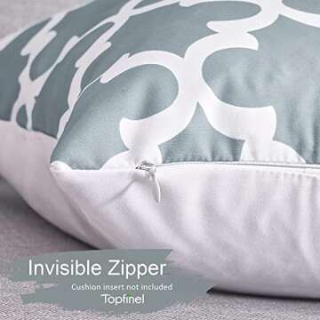 Durable Top Finel Decorative Cushion Covers 20 X 20 Set of 6