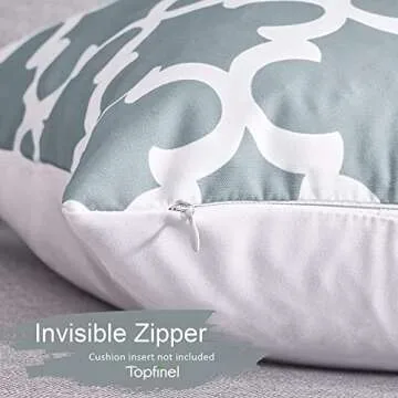 Durable Top Finel Decorative Cushion Covers 20 X 20 Set of 6