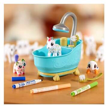 Crayola Scribble Scrubbie Pets Mega Set (25+ pcs), Reusable Pet Care Toy, Toys for Girls & Boys, Gift for Kids, Ages 3, 4, 5
