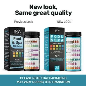 7-Way Pool Test Strips - Quick & Accurate Testing for Pools and Spas - 100 Strips with Free eBook