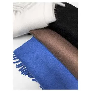 OUNIYA Large Chunky Scarf Vibrant Soft Warm Winter