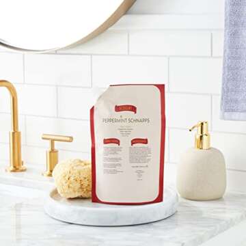 Ecoslay Peppermint Schnapps Hair Wash, Moisturizing Cleanser, High-porosity Cleanser, African Black Soap Cleanser, 8oz